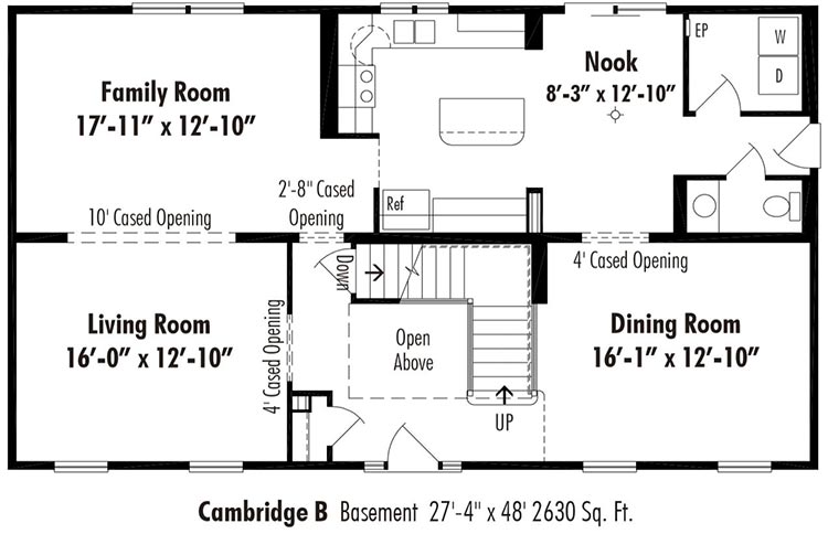 Cambridge B Floor Plans