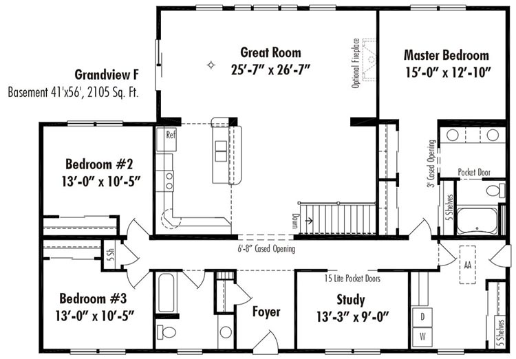 Grandview F Floor Plans