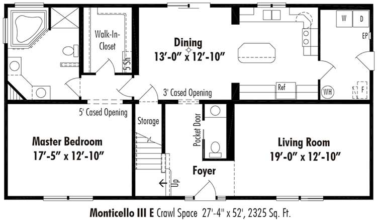 Monticello Floor Plans E