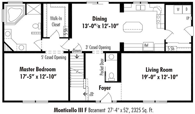 Monticello Floor Plans F