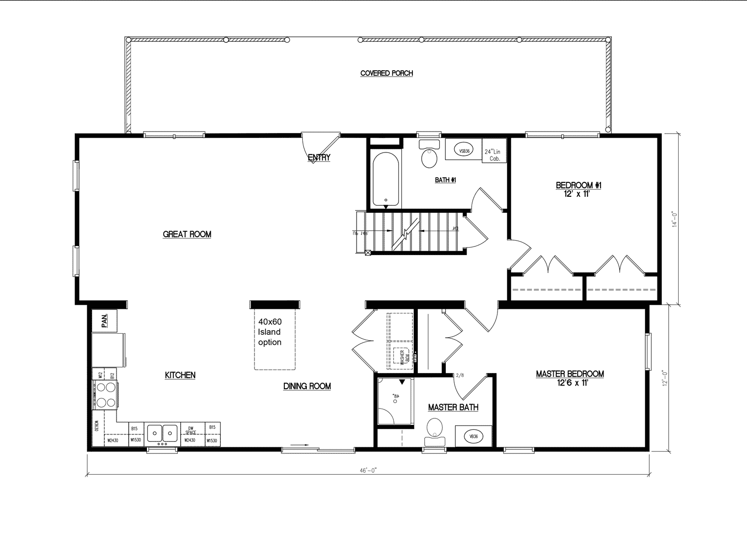 pioneer 14x48 log home floor plans with addition and loft